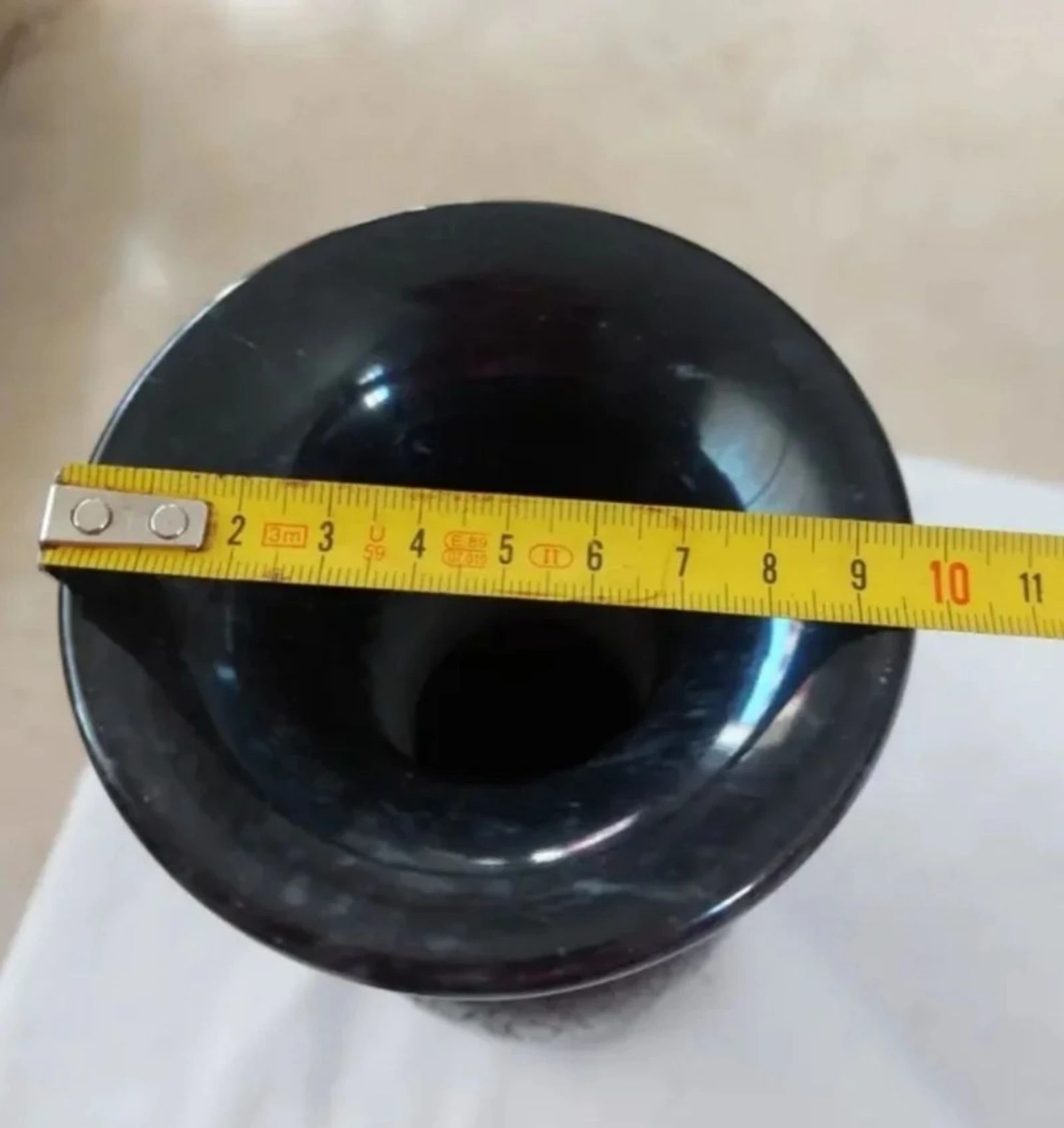 Jarrão/Licoreira de Alabastro Negro Antigo esculpido à mão – photo 8